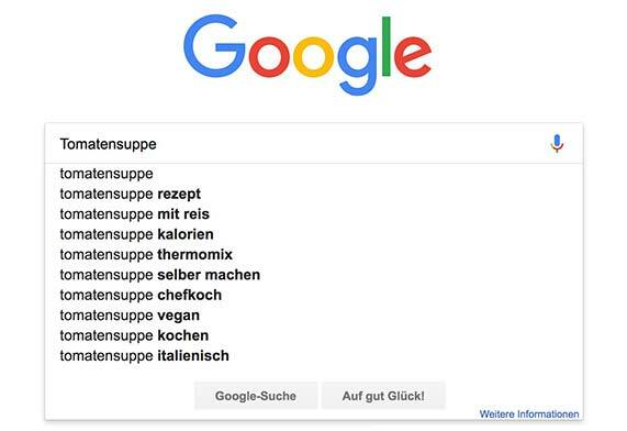 beispiel google suggest