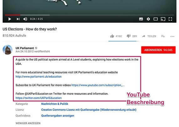 erste zeilen der youtube description 