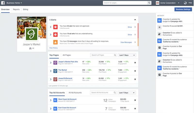 facebook business manager