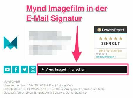 imagefilm in email signatur