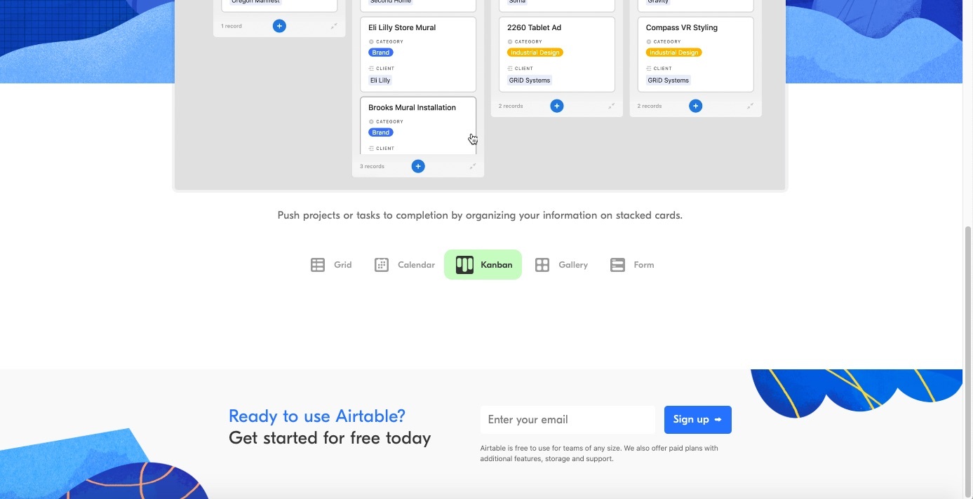 Airtable Landing Page Produktvideos