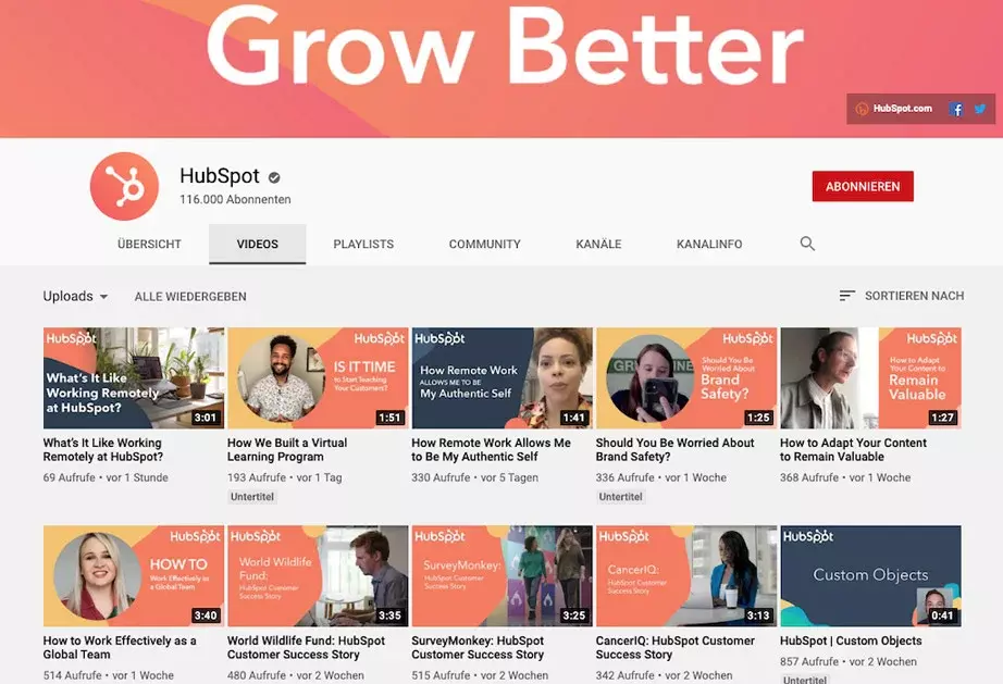 hubspot playlists