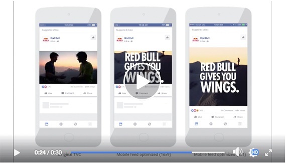 red bull facebook mobile video ad