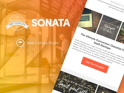 template sonata hubspot newsletter