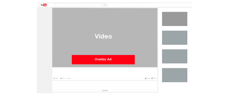 youtube overlay Anzeige